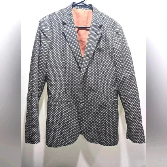 Alexander McQueen LongSleeve Polka Dot Skull Shirt Black & White Blazer Size 48